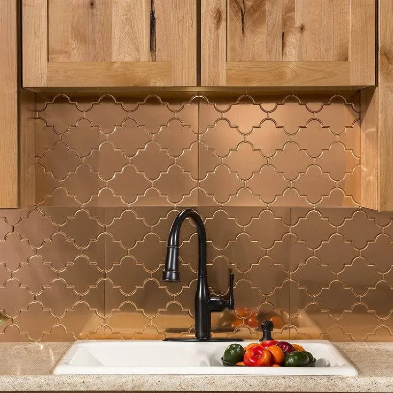 Polished Copper Backsplash Panel 5 Pack M789