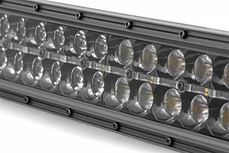 30 inch Curved LED Light Bar Dual Row Black Cool White DRL J588710