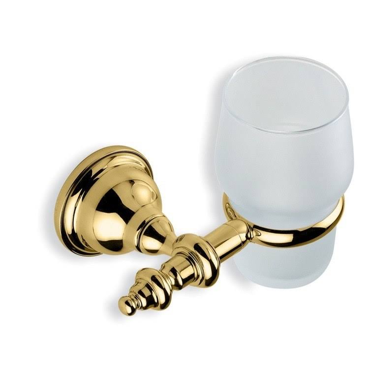 Bronze Wall Mounted Glass Toothbrush Holder F296