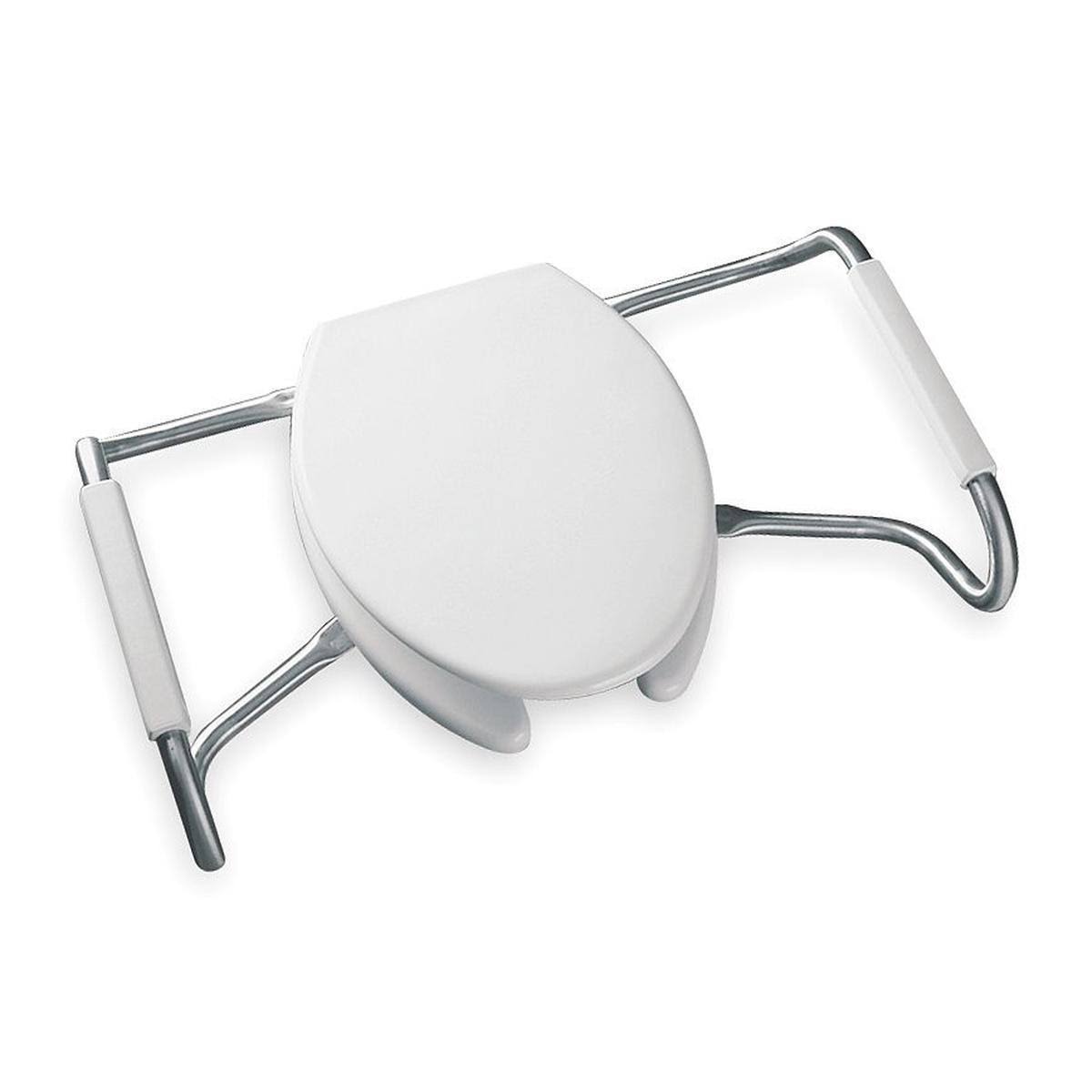 White Open Front Elongated Toilet Seat with Cover W442251
