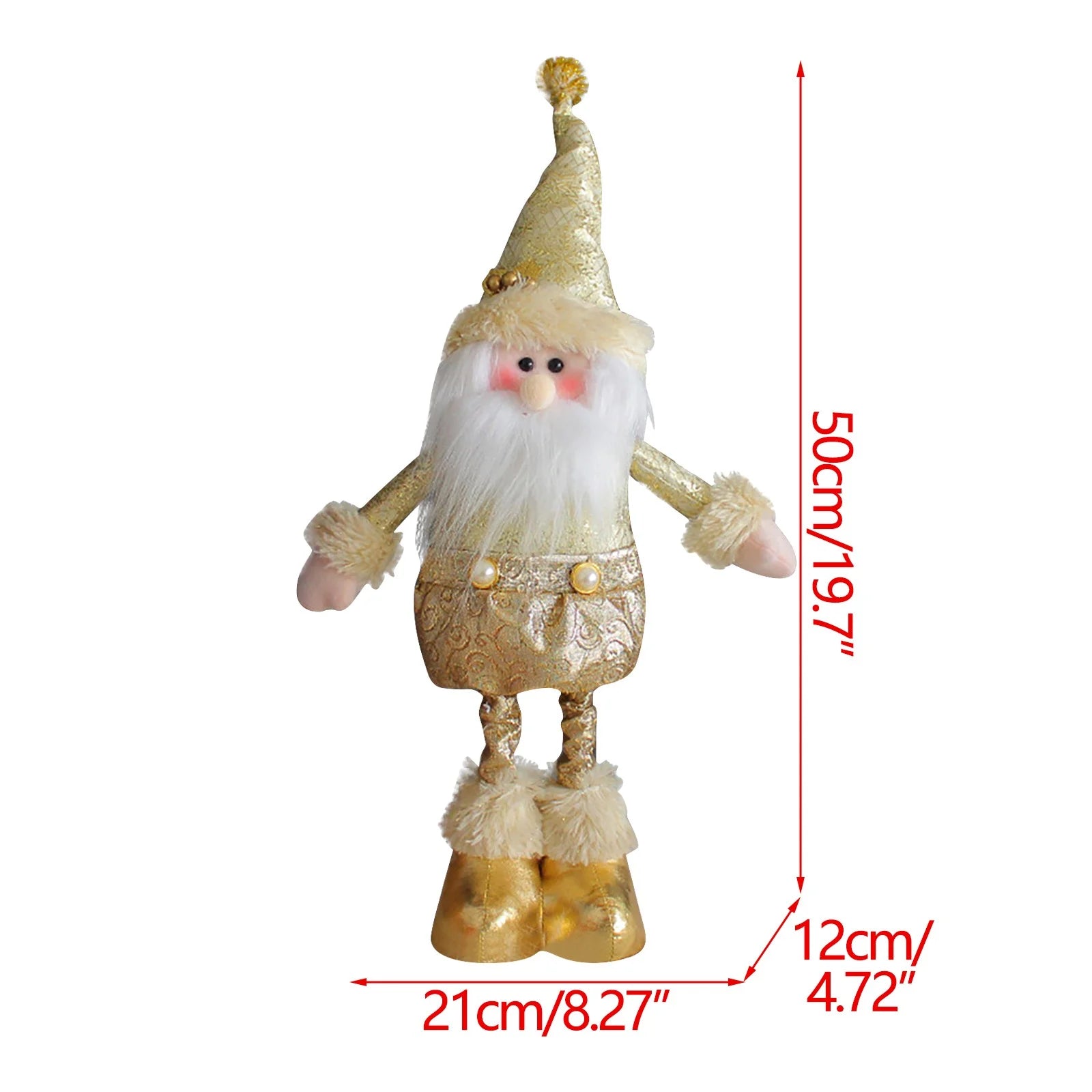 Gold Christmas Standing Doll Decoration J948272