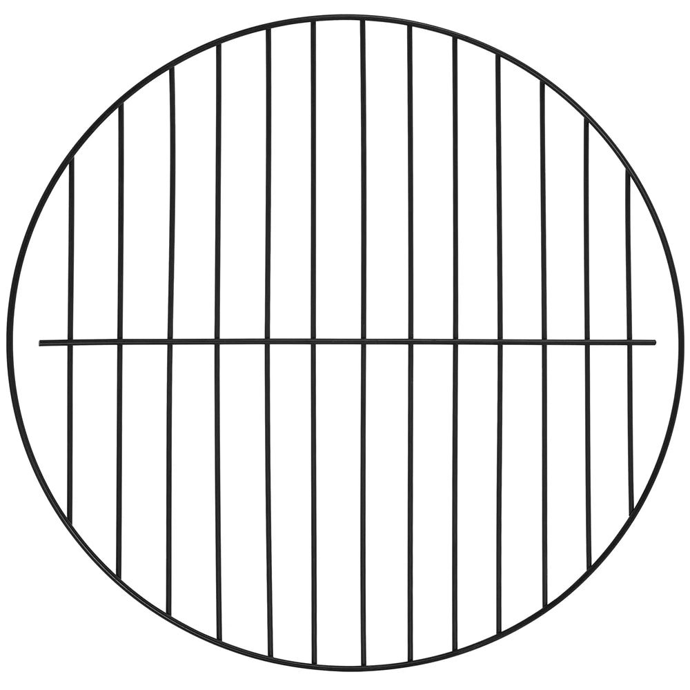 Black Iron Fire Pit with Spark Screen and Wood Grate R833