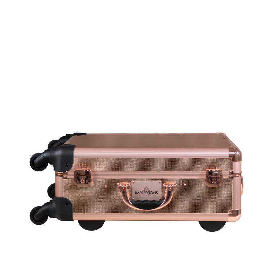 Rose Gold Bling Vanity Travel Train Case Y436