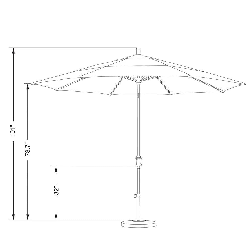 Purple 11 ft. Aluminum Patio Umbrella R599989