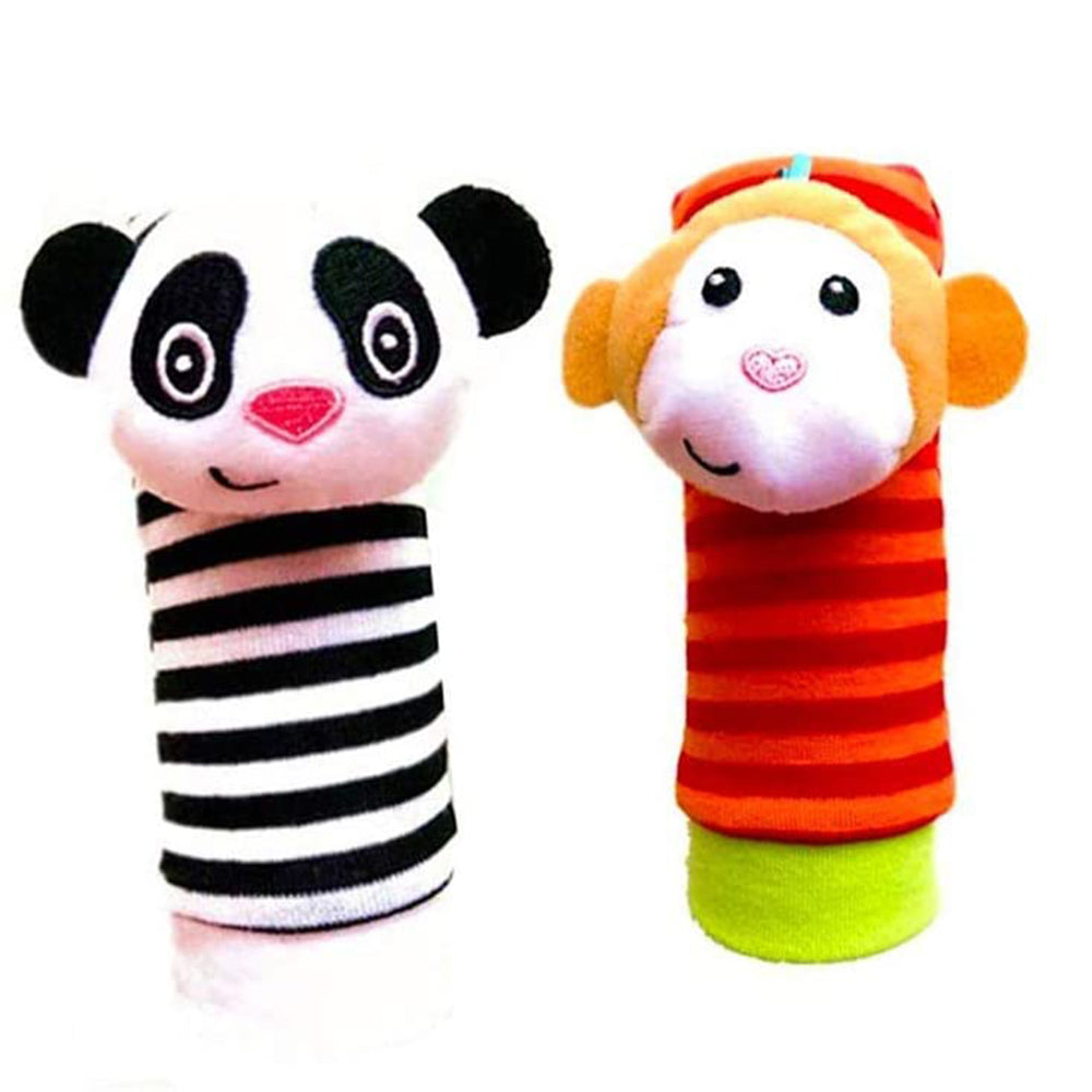 Baby Socks Toys Wrist Rattle and Foot Finder Developmental Early Educational Toys Set (4 PCS) A483098