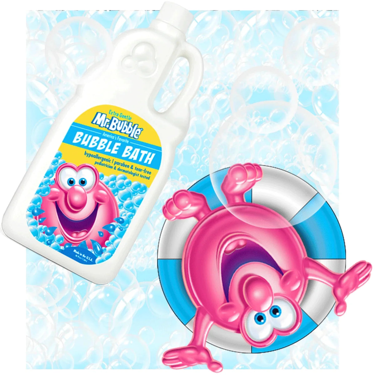 Extra Gentle Bubble Bath, Dye and Fragrance Free, 16 fl oz M5117