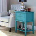 Emerald - Silver 2 Drawer End Table I593025