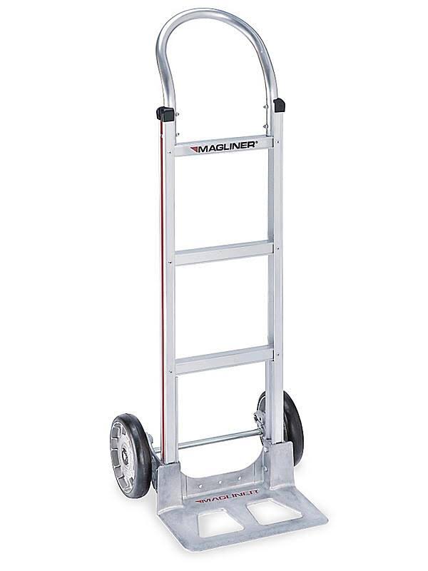 Aluminum Modular Hand Truck with Horizontal Loop Handle and Mold-On Rubber Wheels H429604