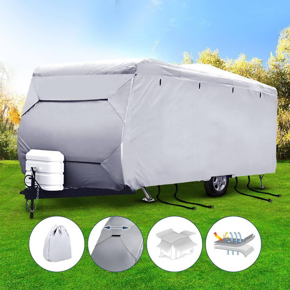 14-16ft Caravan Cover Campervan 4 Layer UV Water L553032
