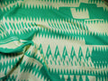 Mint Ivory Aztec Printed Stretch Fabric (10 Yard Lot) A62865