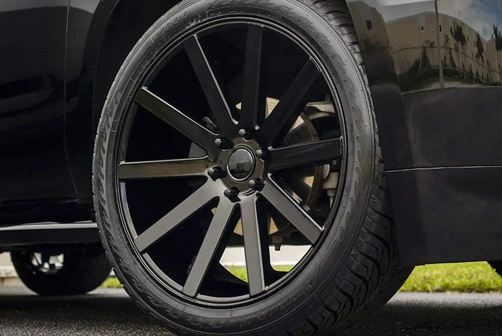 Black Wheel tpms 24 x 10 inches 6 x 139 mm 20 inches Offset O708