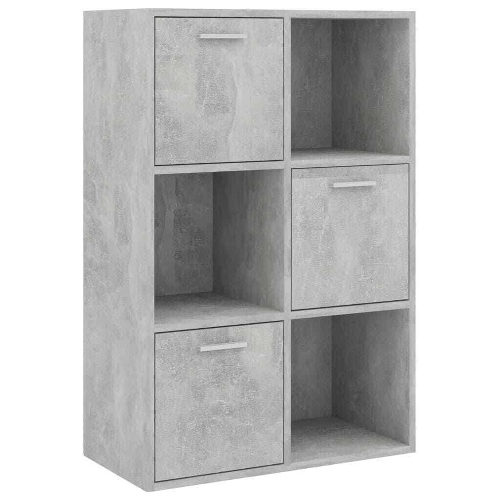 Concrete Gray Chipboard Storage Cabinet F6357