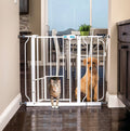 Extra Wide Pet Gate with Small Pet Door L66852