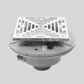 6x22 Cast Iron Floor Drain with Solid Nickel Bronze Top Y567