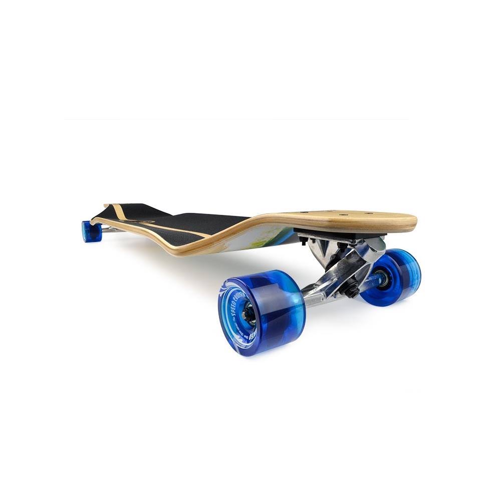 Checker White Drop Down Longboard Complete F31239