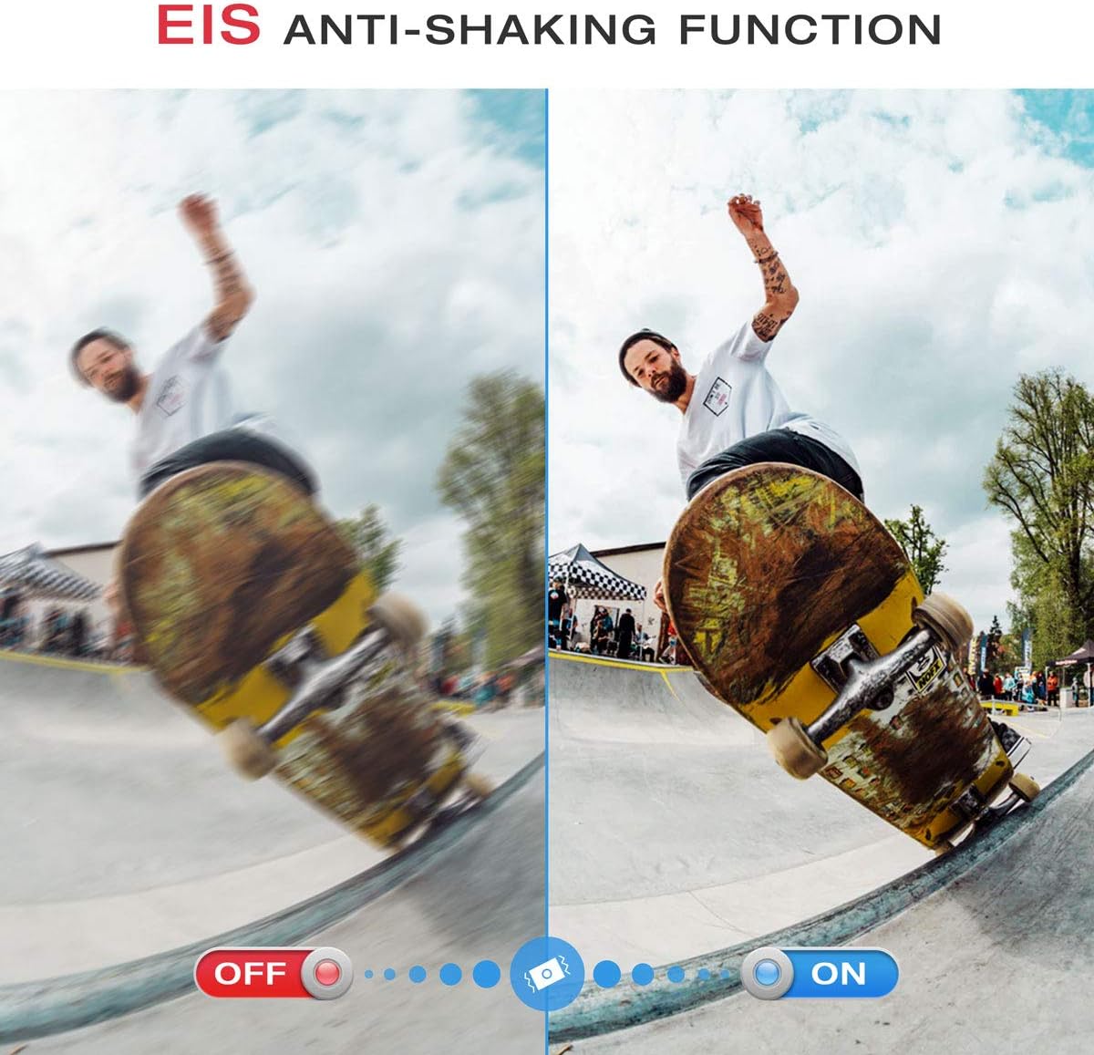 4K Waterproof Action Camera with 2 Batteries H880050