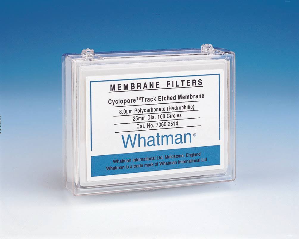 Hydrophilic Polycarbonate Filter Membrane 0.8 um, 25 mm (100/Pack) R996829