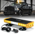White Amber Emergency Rooftop Strobe Light with Magnetic Mount F1157