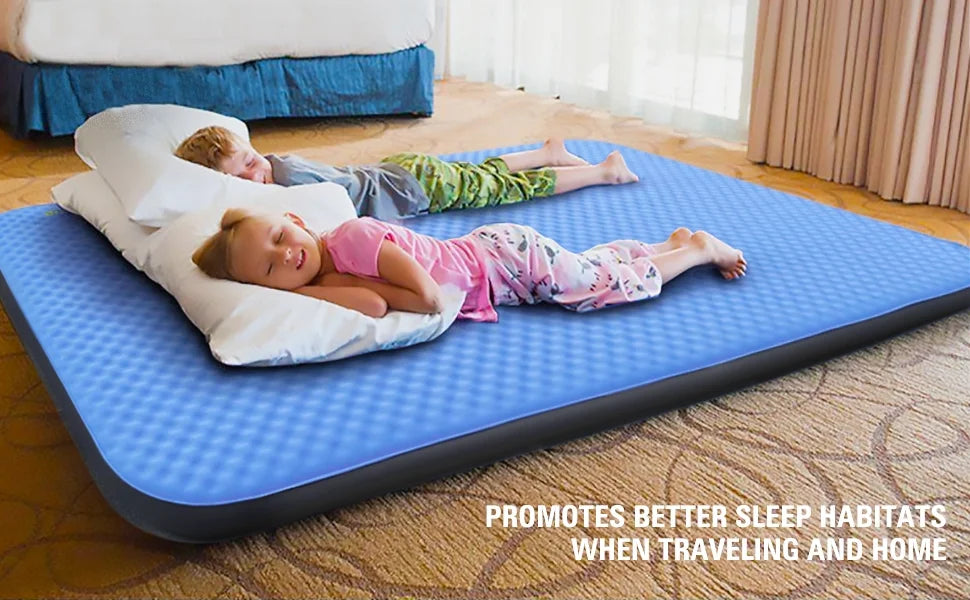 Blue 4 Inches Thick Self-Inflating Camping Mattress L471102