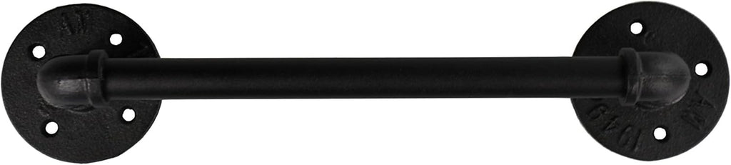 Matte Black Industrial Cast Iron Door Pull Handle Pack of 2 W685