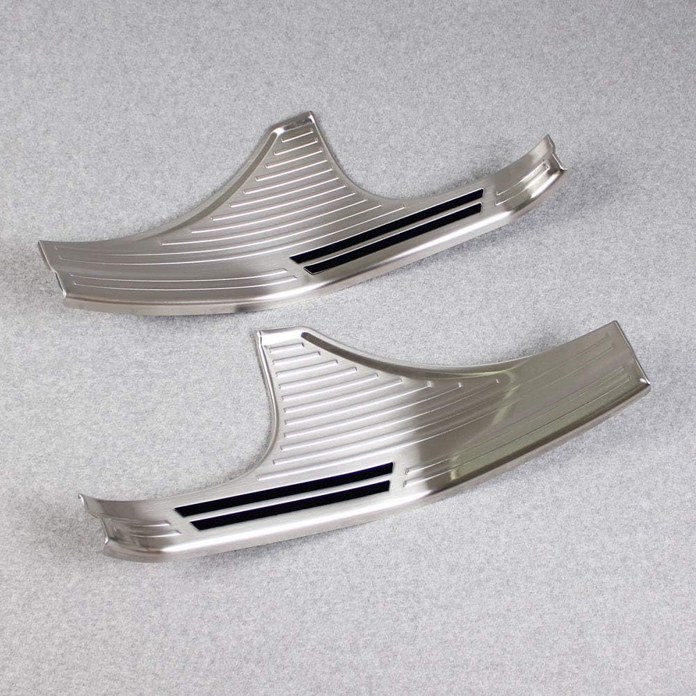 Silver Stainless Door Sill Scuff Plate Guard Cover Trims B498
