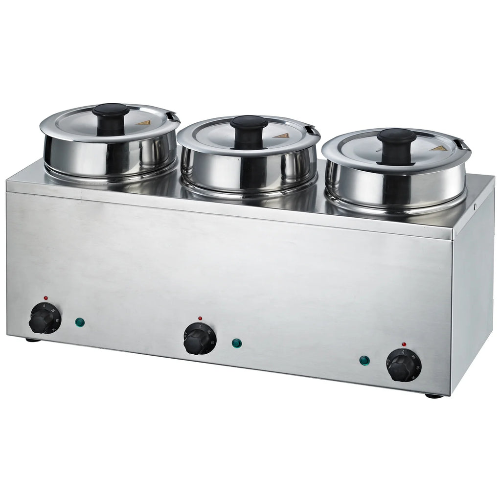 3.5Lx3 Countertop Food Warmer Buffet Soup Pot V616215