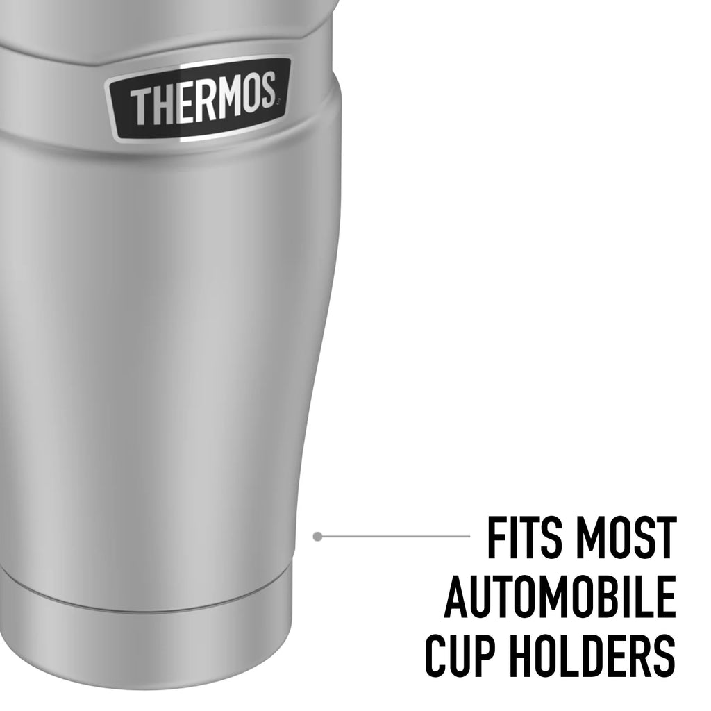 Stainless Steel Travel Tumbler, Vacuum Insulated, 16oz Y86874