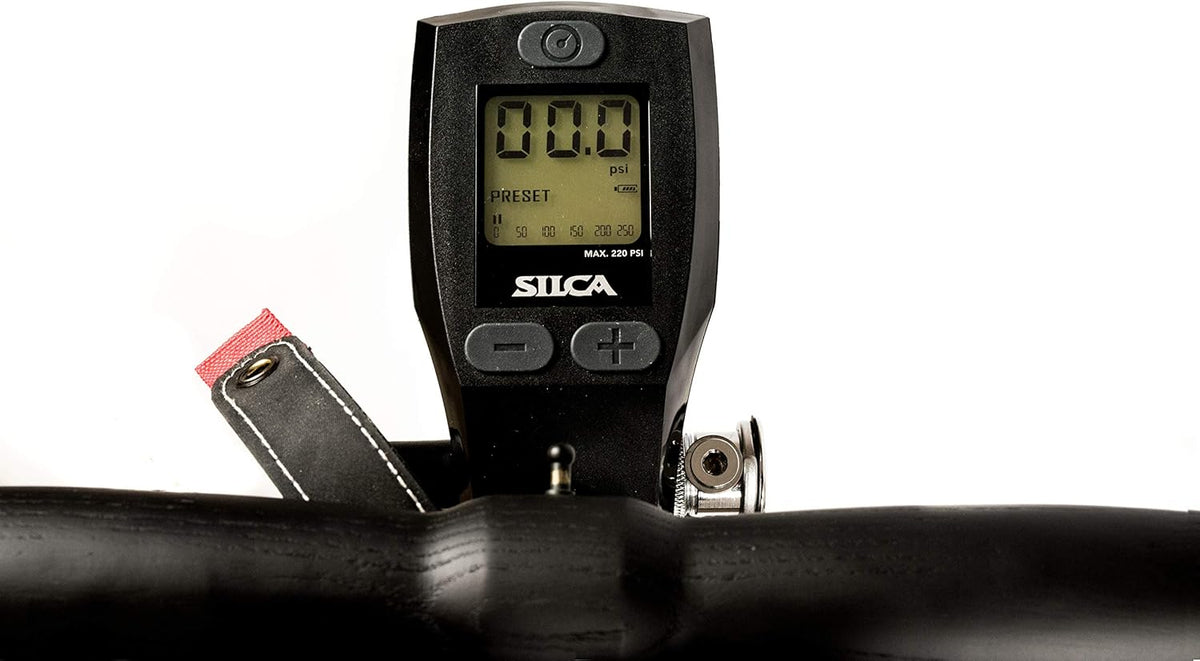 Digital Floor Pump with Back lit Digital Gauge and Extra Long Hose X835