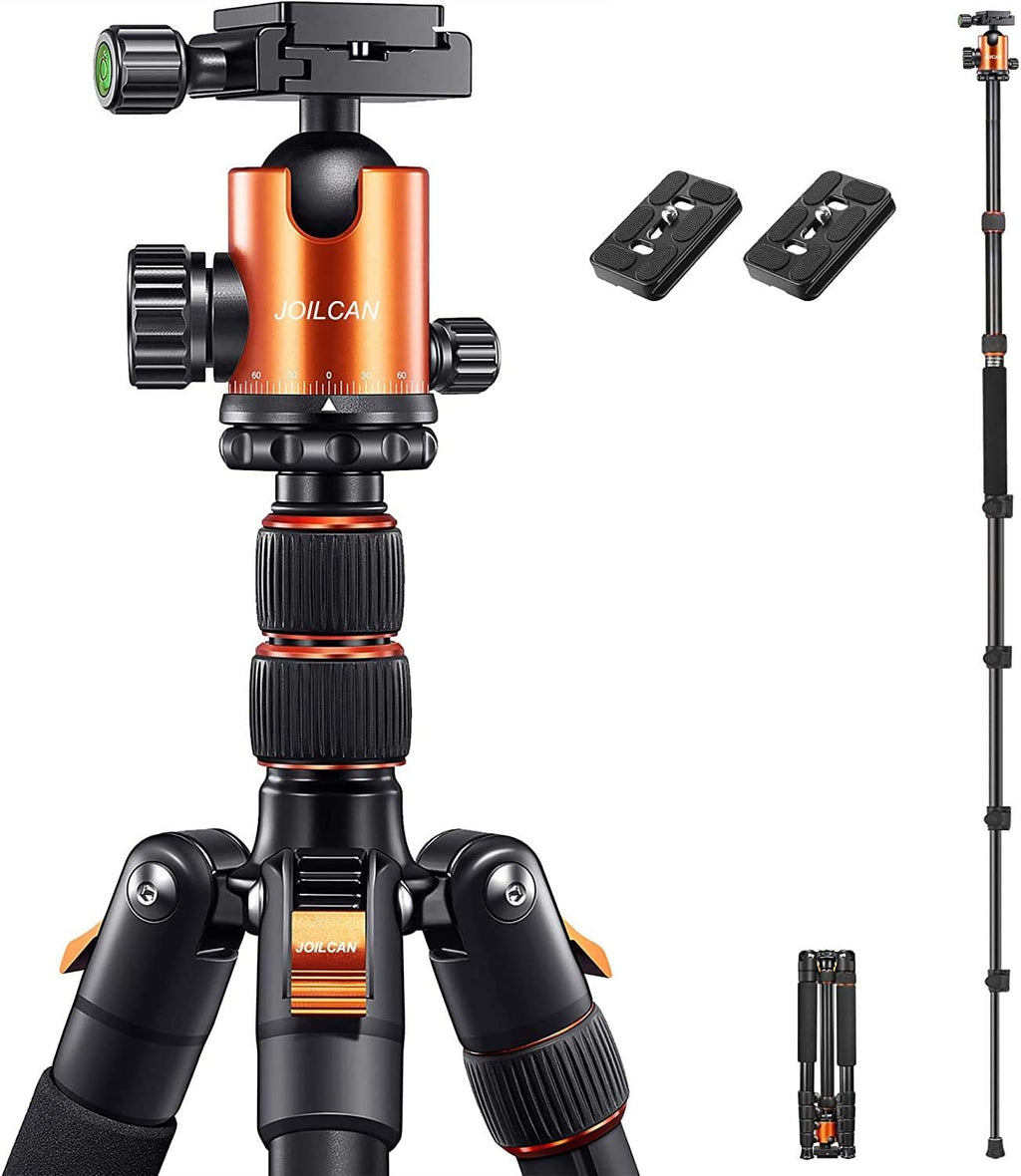 Orange Pack of 2 Aluminum Camera Tripod A779