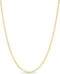 10k Yellow Gold Diamond Cut Rope Chain Necklace K10189