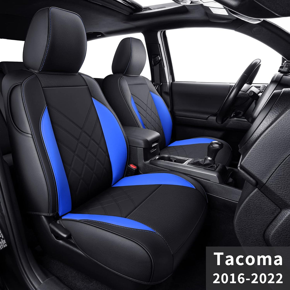 Black & Red Faux Leather Seat Covers G831889