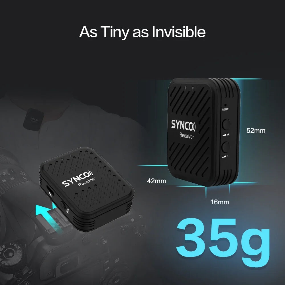 2.4G Wireless Microphone System with 2 Lavalier Microphones Q122507