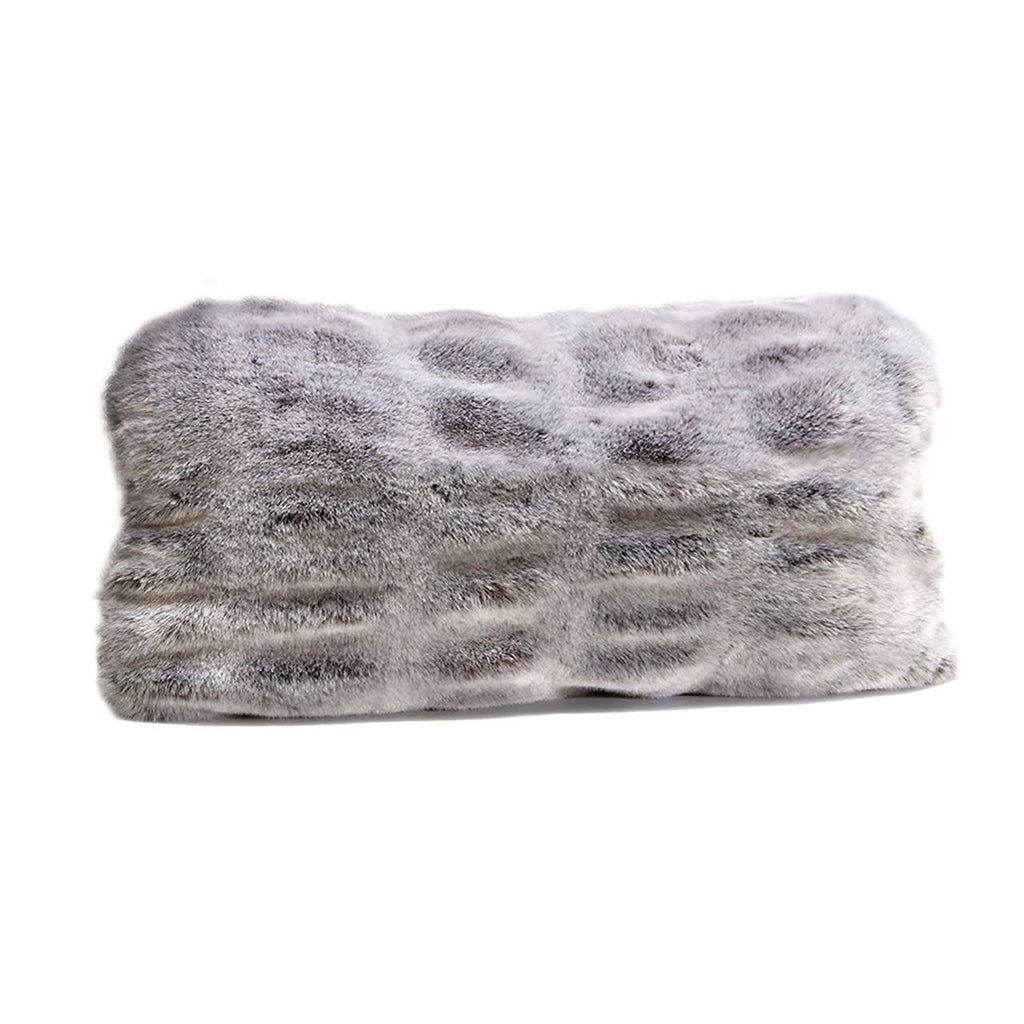 Grey Faux Fur 12 - Polyester R731759