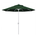 9 ft. Aluminum Push Button Tilt Market Umbrella Hunter Green X330671