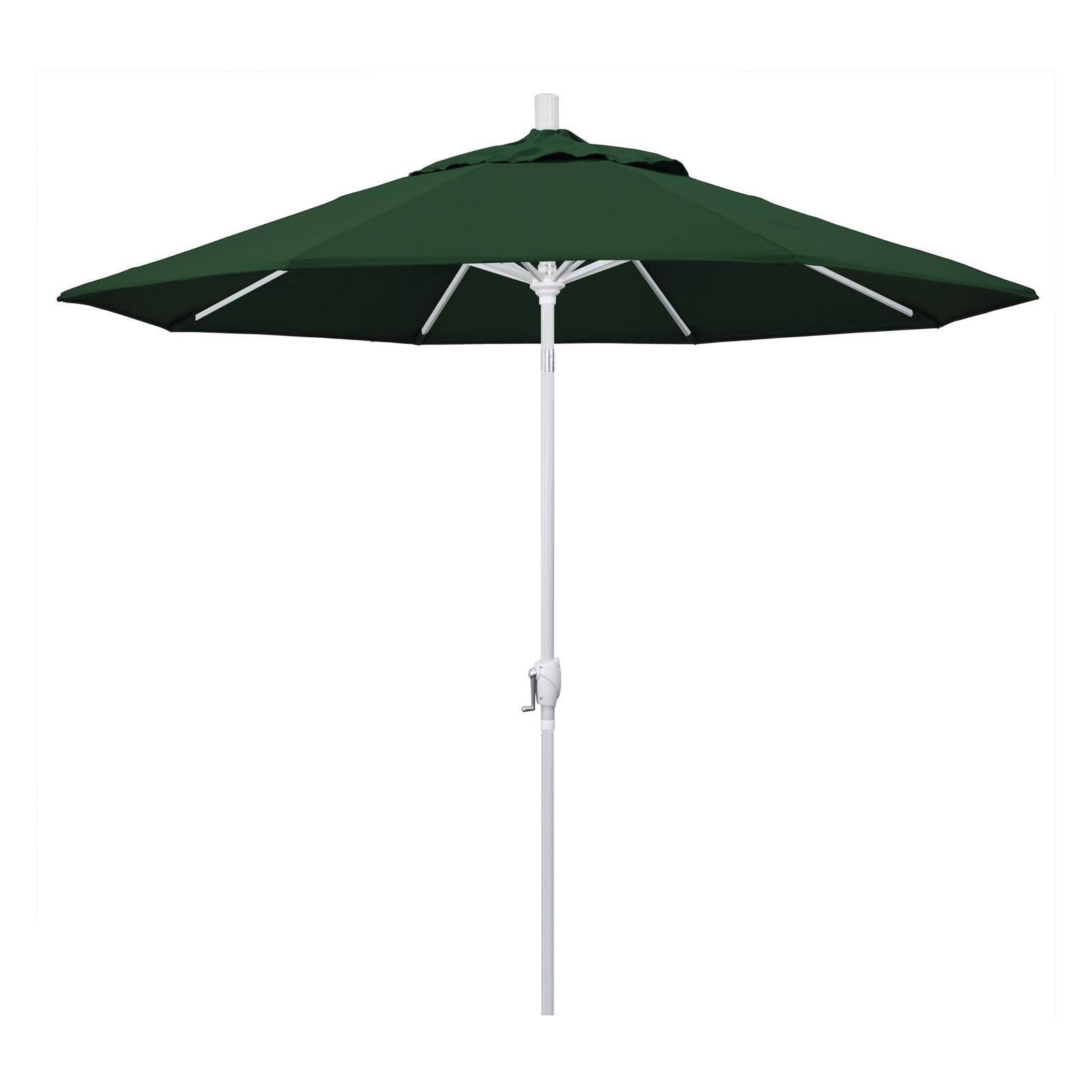 9 ft. Aluminum Push Button Tilt Market Umbrella Hunter Green X330671