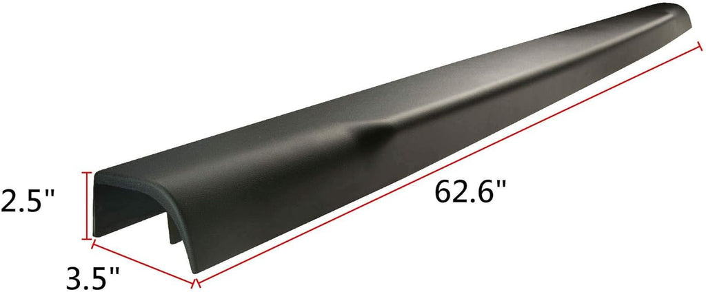 Replacement Rear Black Tailgate Molding Cap Pack of 2 P645