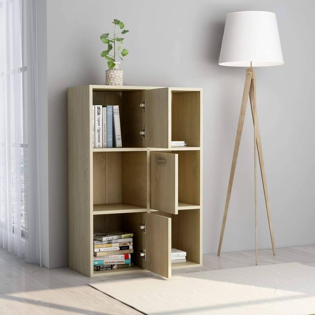 Concrete Gray Chipboard Storage Cabinet F6357