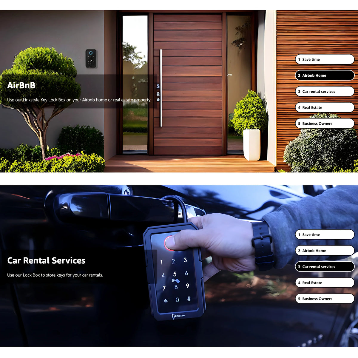 Key Lock Box with Wifi Hub, Wall Mount, 4 Lock Modes M998984