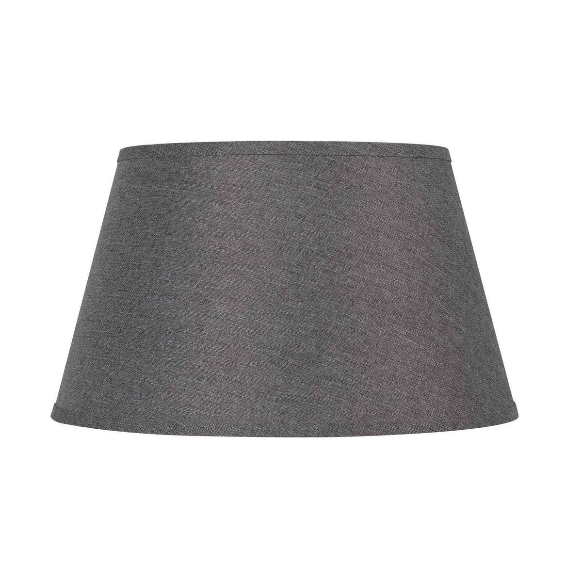 Grey Round Hardback Linen Shade J9630