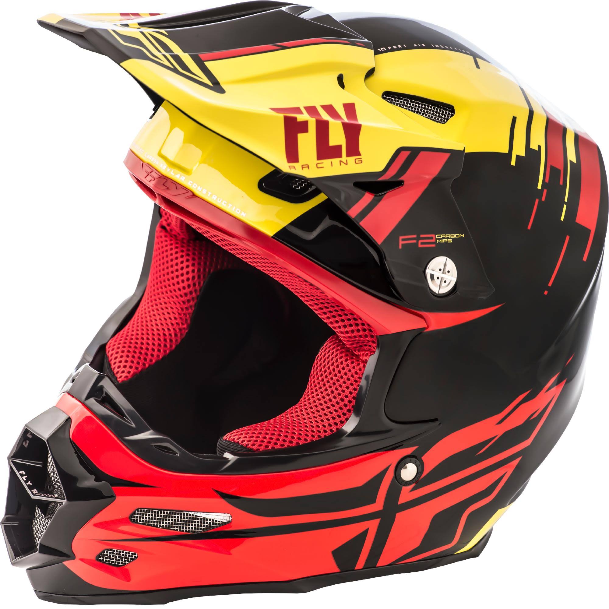 Yellow/Red/Black Carbon Helmet Y240