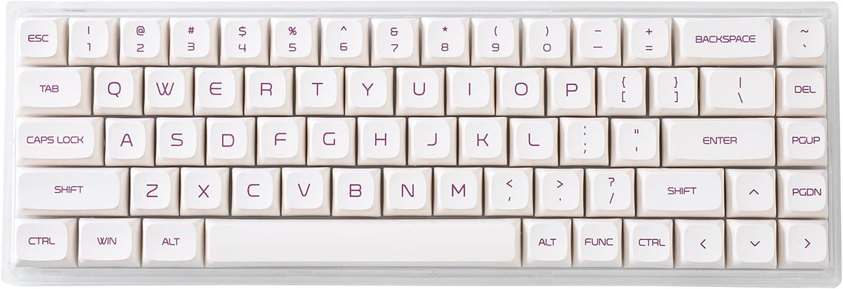 Hot Swappable Mechanical Keyboard 68-Key with Translucent ABS Keyboard Case, RGB Backlit J149325