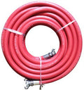 Red Eagle Rubber Air Hose, 3/4" Couplings, 50' Length Q4903
