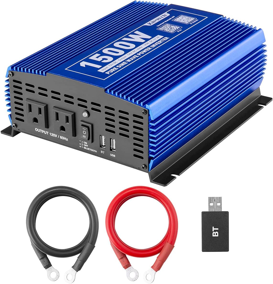 5000W Power Inverter 12V to 110V 4AC Outlets 2USB Ports S20499