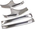 Silver Stainless Door Sill Scuff Plate Guard Cover Trims B498