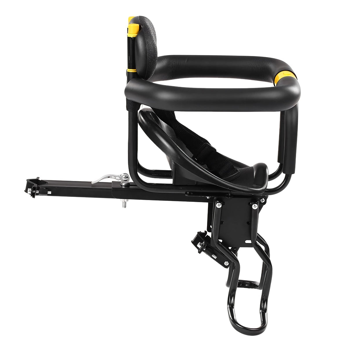 Children Safety Bicycle Seat Carrier with Back Rest, Foot Pedals P2317