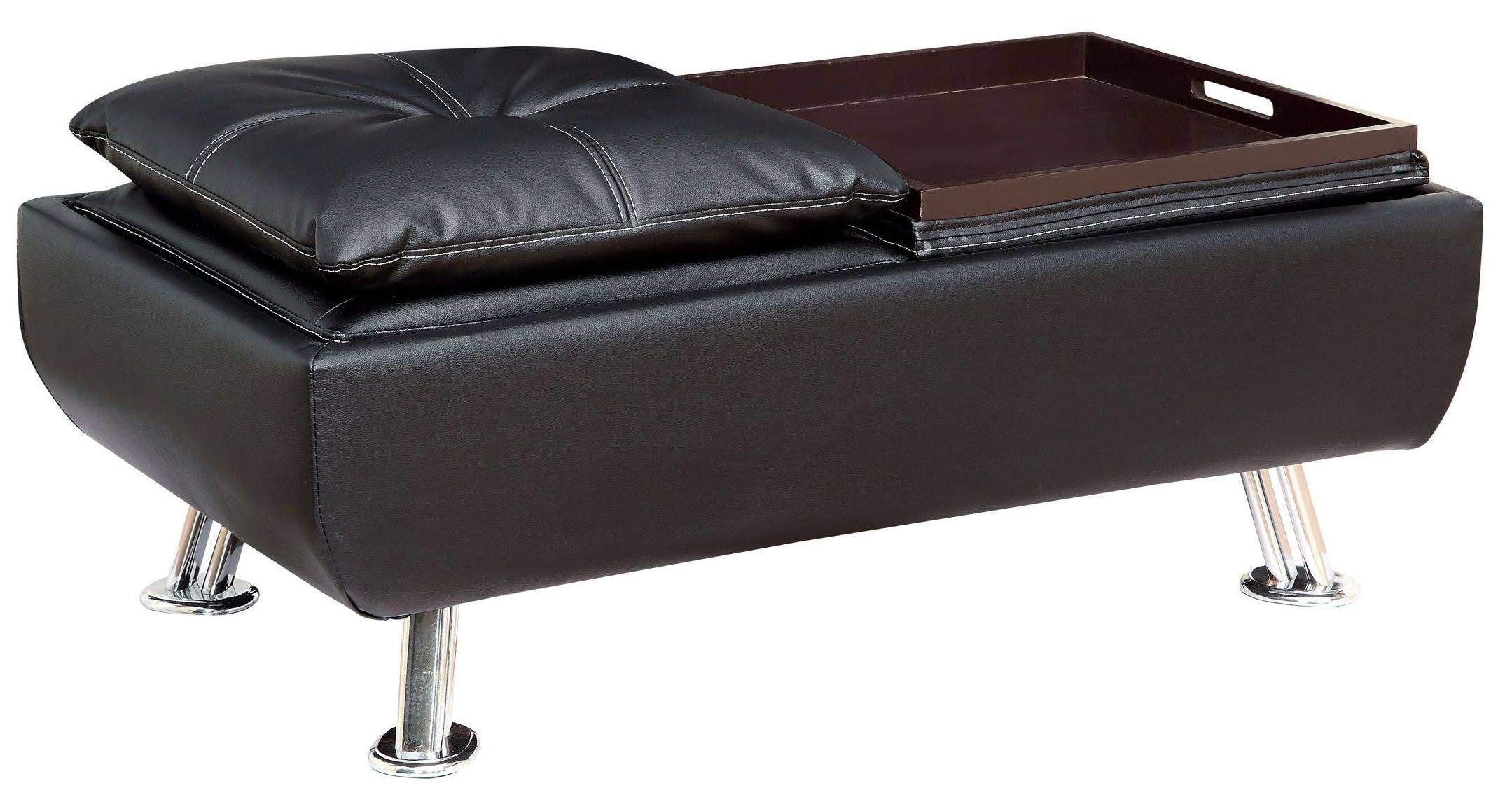Black Ottoman U677