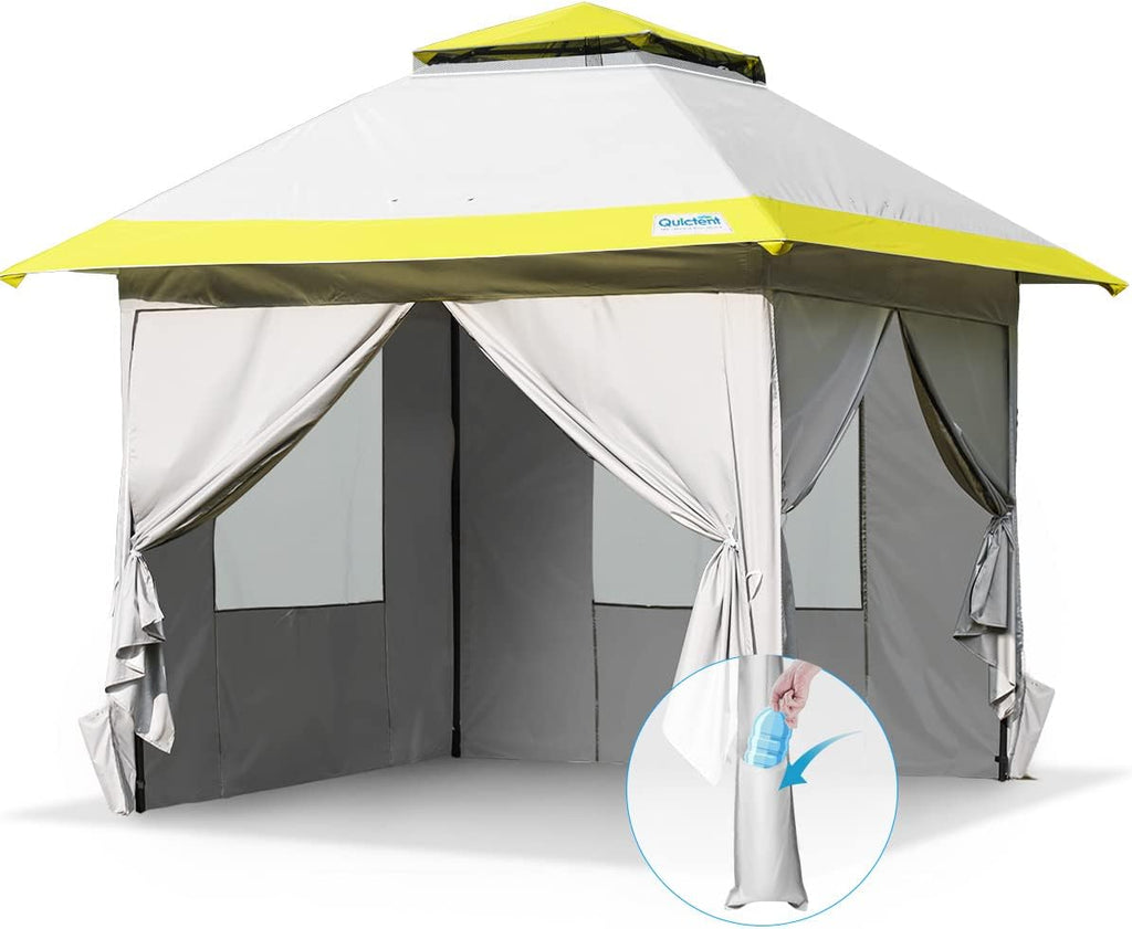 13'x13' Pop up Canopy Tent with Sidewalls Waterproof Gazebo Tent F60738