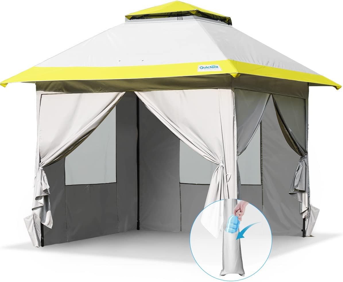 13'x13' Pop up Canopy Tent with Sidewalls Waterproof Gazebo Tent F60738