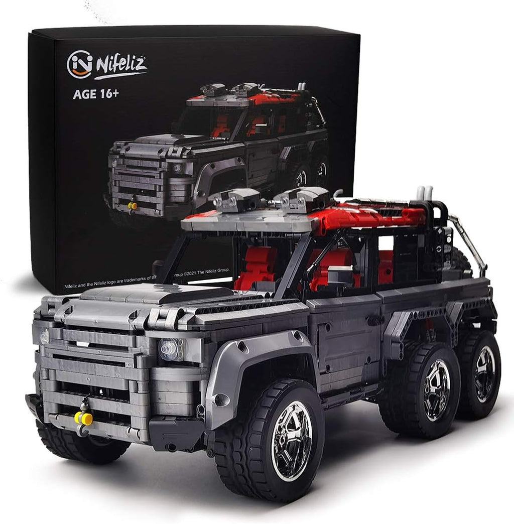 Off-Road Pickup 6X6 MOC Building Kit, 1:9 Scale Truck Model (3288 Pieces) O2028