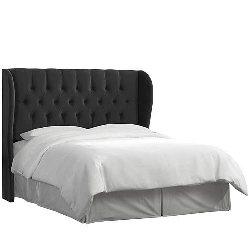 Brown Tufted Wingback Headboard California King I7025